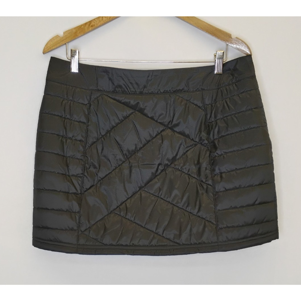Smartwool Women's Smartloft Puffer Skirt Women's L Black Mini Merino Wool #J5885 - Picture 3 of 10